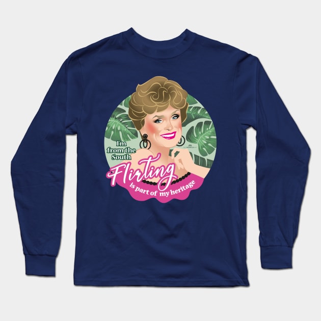 Flirting Long Sleeve T-Shirt by AlejandroMogolloArt